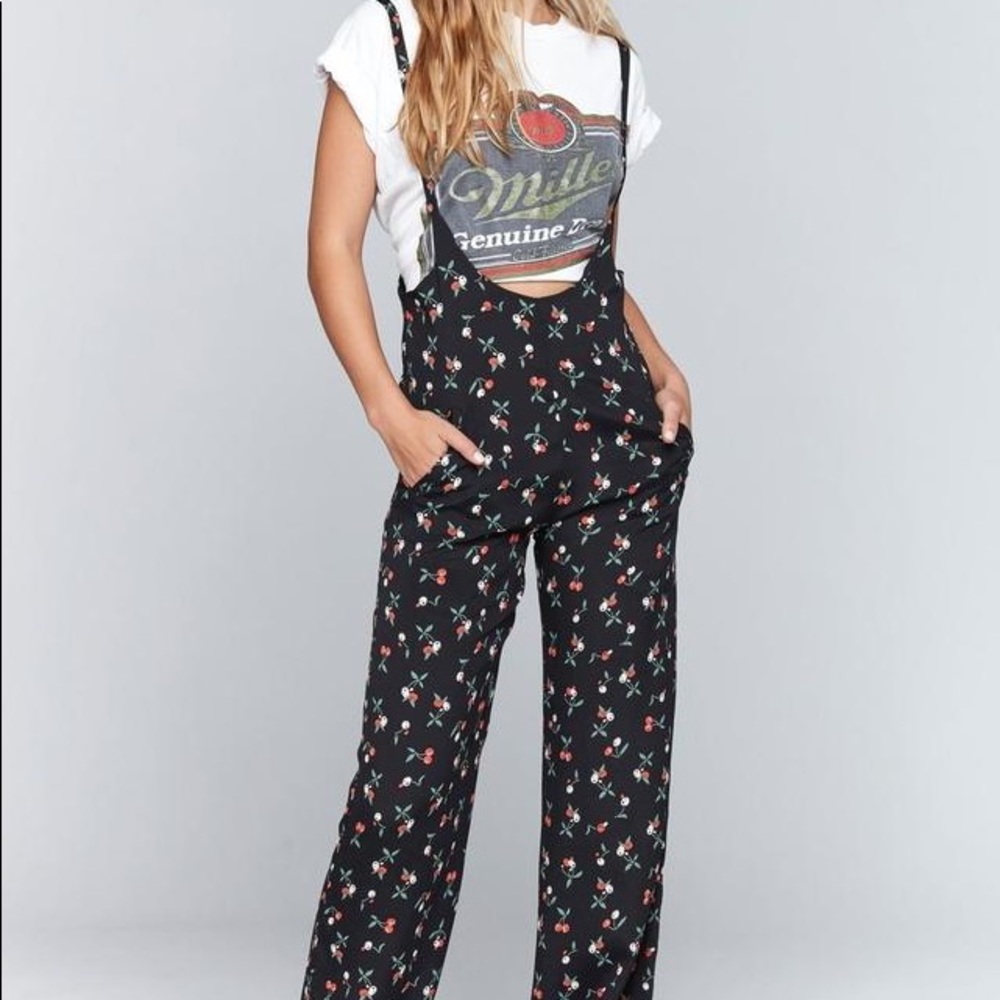 Flynn Skye Red Cherry Bomb Easy Rider Jumpsuit